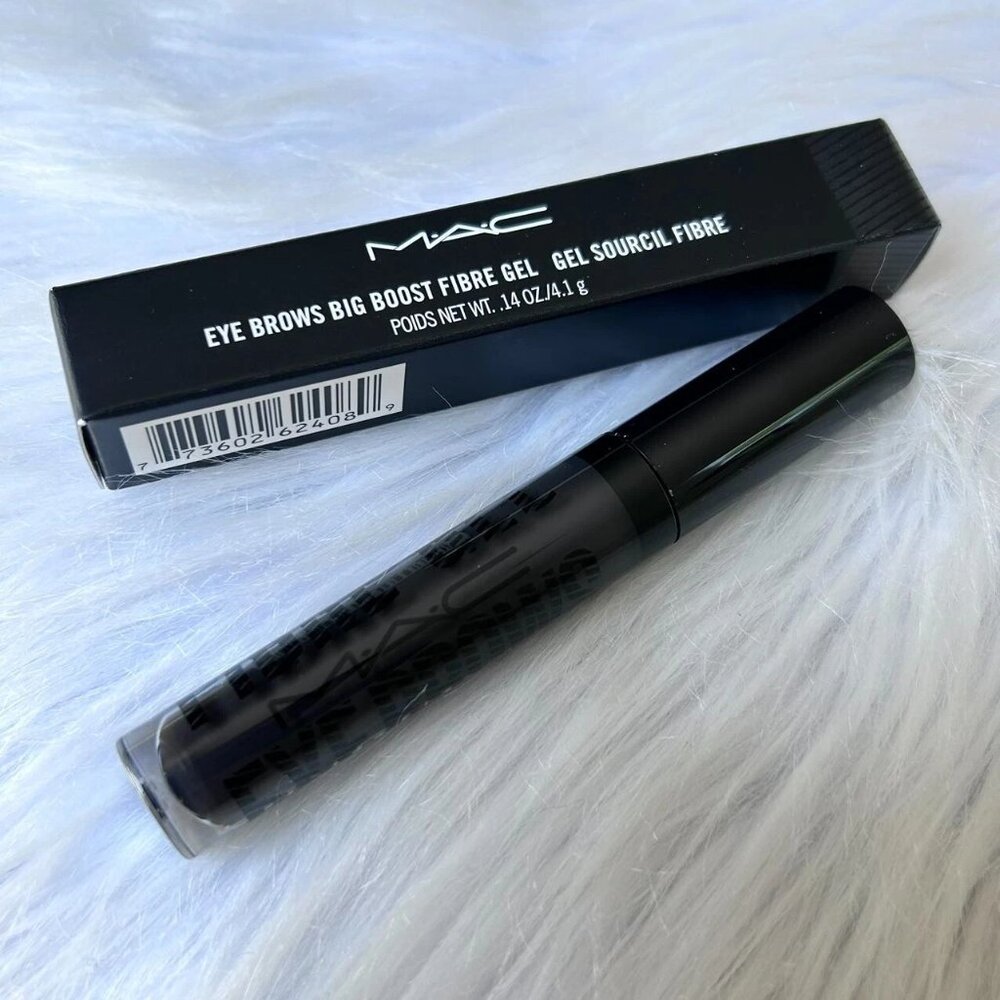 New MAC Eye Brows Big Boost Fibre Gel~ONYX ~Full Size 0.14 Oz / 4.1 g